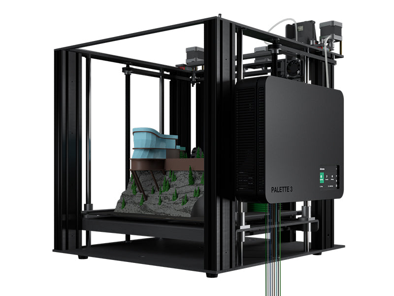 線材調色盤Palette 3 Pro組合3D列印機