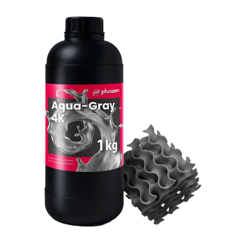 Phrozen 湖水4K模型樹脂-湖水灰與成品