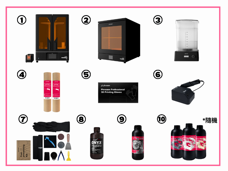 Phrozen Sonic Mega 8k V2 同捆包 - 內容物