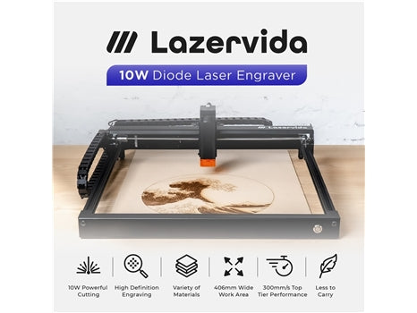 FLUX Lazervida 10W 二極體雷射雕刻機