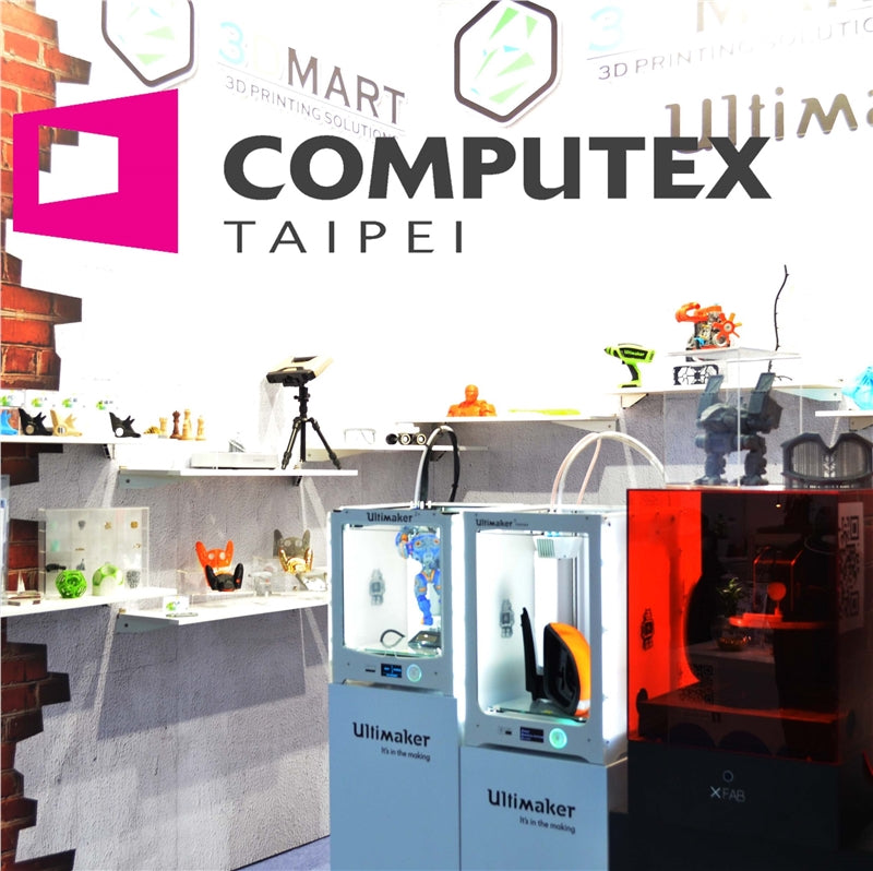 一年一期的Computex於上周六(6/3)圓滿落幕囉~很高興在展覽期間認識了許多新朋友，彼此交流著3D列印在教育和產業間是如何應用，也很榮幸的碰到許多老朋友老客戶，暢談新的技術能夠帶來怎麼樣便利性的改善，為了讓大家都...