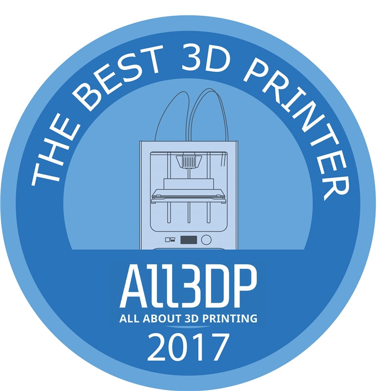 AII3DP是十分具有公信力的3D列印資訊網站，他們在每年都會評選出最優質的3D列印機供消費者做指標性的參考。這次他們選出18個最優秀的3D列印機，按照最優秀機種做的排行榜，位居第一名的是Ultimaker 3。