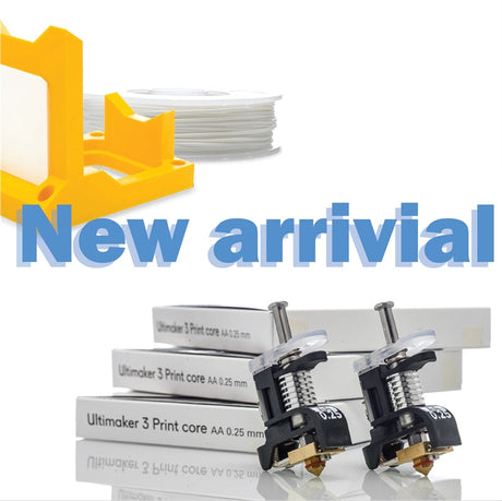 Ultimaker的新產品已經上架了! 這次推出分離支撐線材與AA 0.25mm的噴頭，分離支撐能快速輕鬆地從列印物件移除，而0.25mm aa噴嘴能夠列印出更精細的物件。