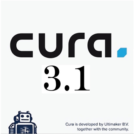 現在已經推出Ultimaker Cura 3.1的穩定版本了，新版增加新切片功能、調整與修復的功能。新功能包含加快處理速度、進料量可視化、切片容許度....等等。