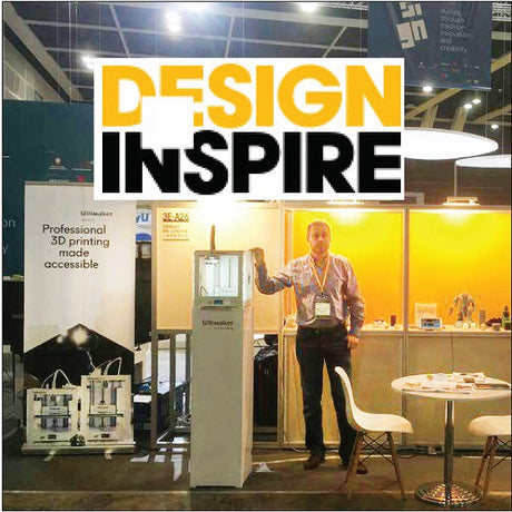 香港三帝瑪於12月7-8日時參加了designinspire展，該展匯集了全球的創意菁英展會期間展示幫助設計師完成新設計理念的3D列印機-Ultimaker系列與EINSCAN的 3d掃描器。