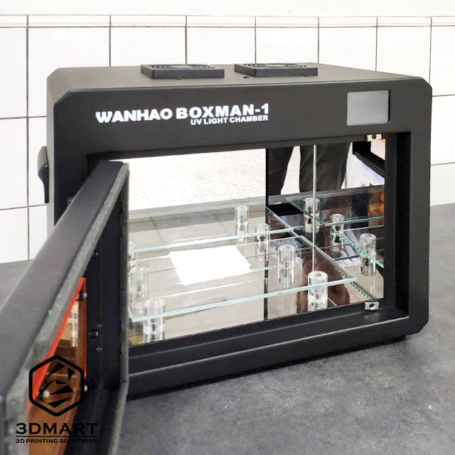Wanhao Boxman-1紫外光固化箱實測！你的光固化3D列印夠強嗎？紫外光後固化，使用前後差很大，三帝瑪開箱實測帶你看！