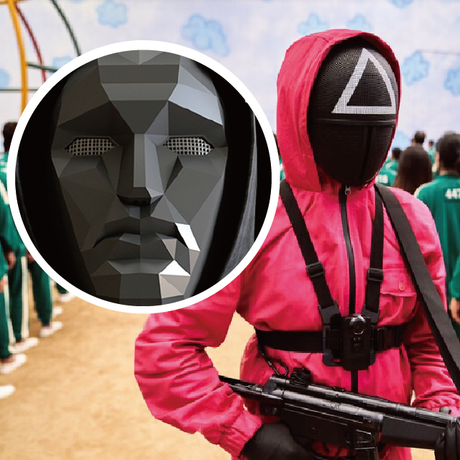 3D列印「魷魚遊戲」，今年萬聖節主題首選！自從魷魚遊戲（Squid Game）在全球竄紅，掀起一波Cosplay熱潮，論驚悚、詭異、血腥都非常應景萬聖節；從一二三木頭人、蒙面者、蒙面階級工作人員，到VIP的所有貴賓，今年你想扮成誰？3D列印檔案，文末免費下載！