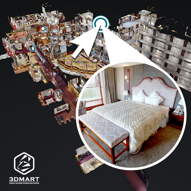 9層高樓空間掃描，大規模度假飯店！「阿里山賓館」山林體驗，神木群、鐵道景觀、日出雲海盡收眼底！虛擬實境選房型，實際進房看細節，360度環景實境線上看！