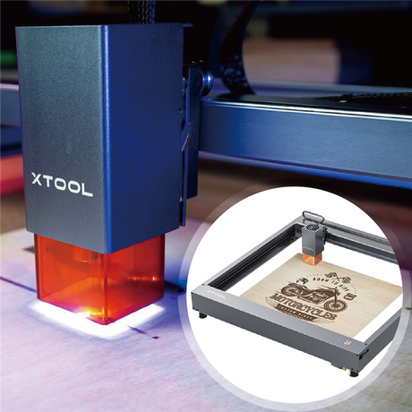 開放式雷雕工作區域！全鋼製架高框架，最新x Tool雷射切割/雕刻機，雷射光遮罩，雙眼保護有保障，緊急停止安全感測，兒童、學生、設計師到企業皆適用！文末提供加工材質對照表，四大特色搶先看！