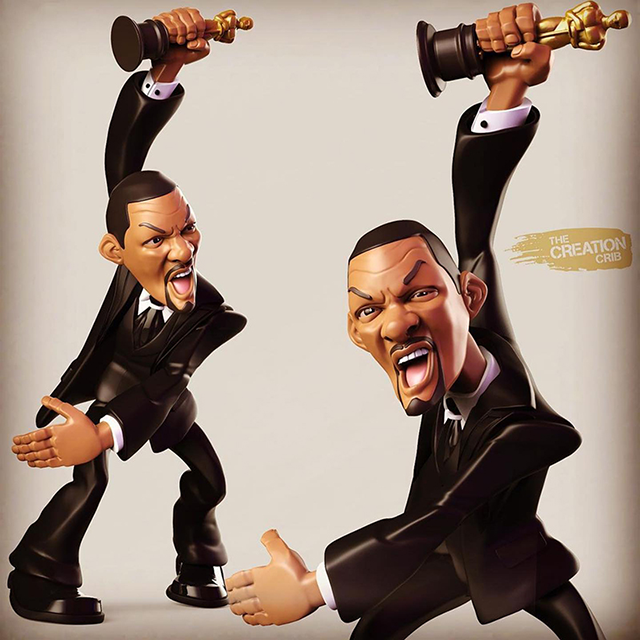 威爾史密斯（Will Smith）在今年的奧斯卡頒獎典禮上的護妻舉動，你看見了嗎？不做任何評價，在兒童節這天大家以和為貴！抱持借鏡、平常心來看這有趣的分享，3D列印威爾史密斯，三種分享一起看！