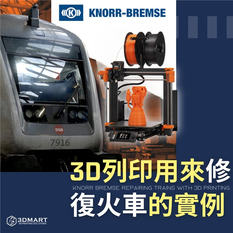 3D列印的應用範疇已遍佈各行各業，而時至今日甚至可以用來修復火車！這篇文章一次告訴你！