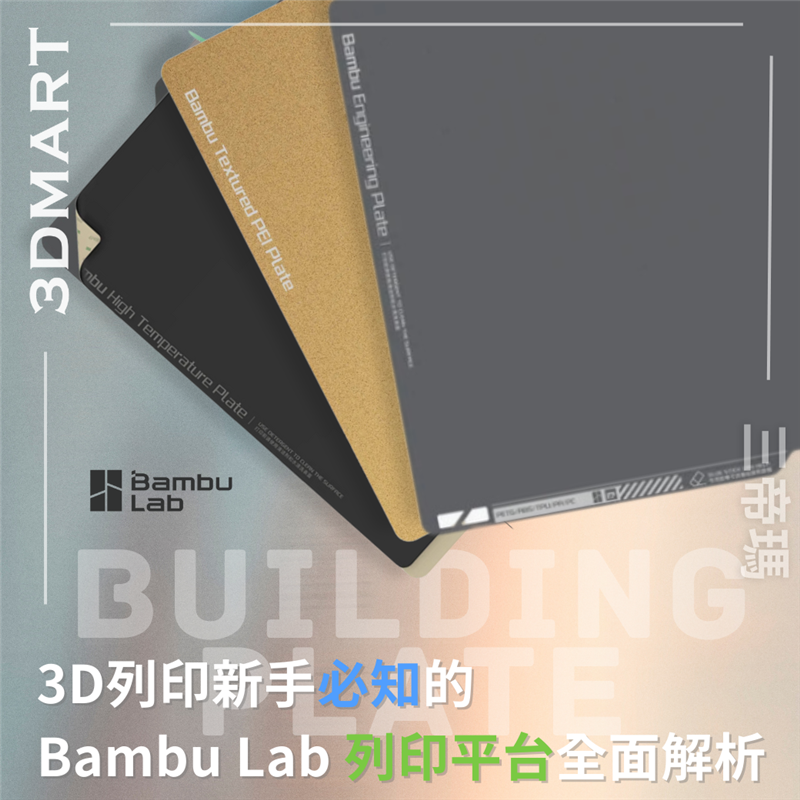 3D列印平台種類這麼多到底該怎麼選?作為3D列印入們新手，我們今天一起以拓竹的列印平台為例，了解常見列印平台的幾種類型和區別