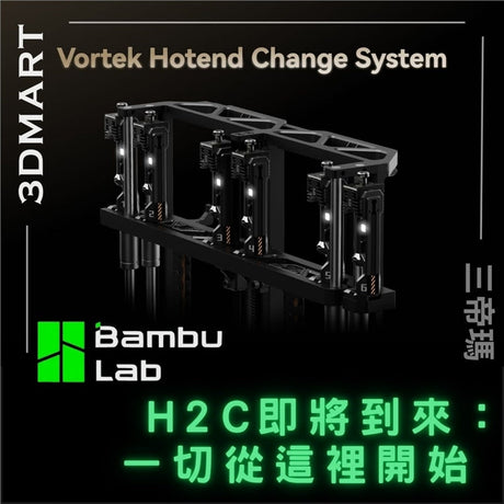 Bambu Lab 近日發佈了將在2025第四季發布的H2C的相關消息，讓我們一起來看看。