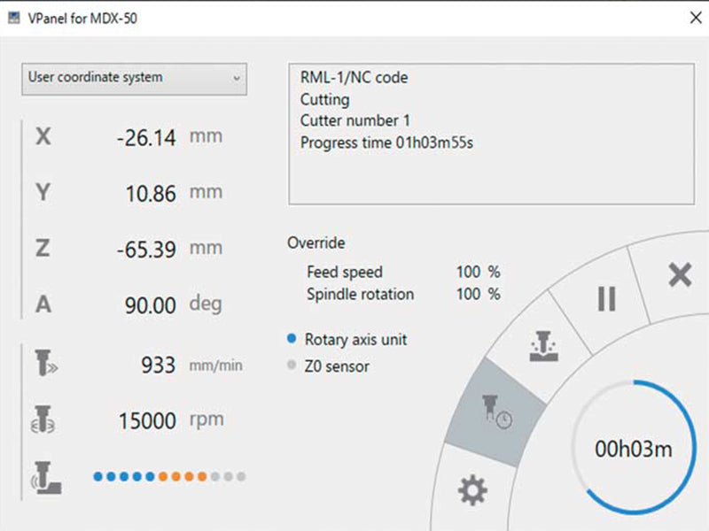 桌上型CNC銑床加工機 MDX-50