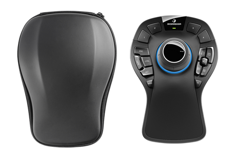 3Dconnecxion SpaceMouse Pro Wireless back and front view