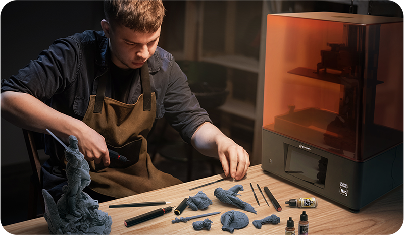 【雙11尊榮優惠】Sonic Mighty 12K LCD光固化3D列印機同捆包