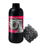 Phrozen 湖水4K模型樹脂-湖水灰與成品