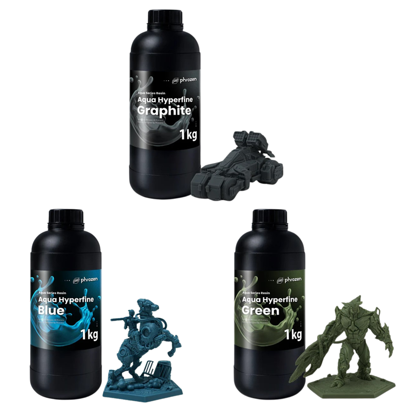 Phrozen 湖水超高精細樹脂系列與成品