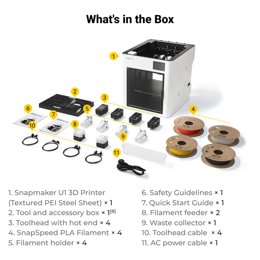 プリンター・複合機 Snapmaker U1 3D Printer Snapmaker U1 3Dプリンター – 3DMart Japan